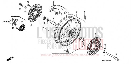 RUOTA ANTERIORE CBR600RAA di 2010